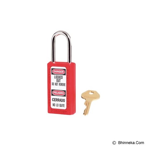 MASTER LOCK Thermoplastic Safety Lockout 411 - Red